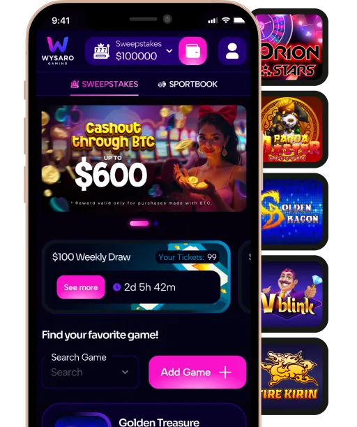Sweepstakes Platform Screen